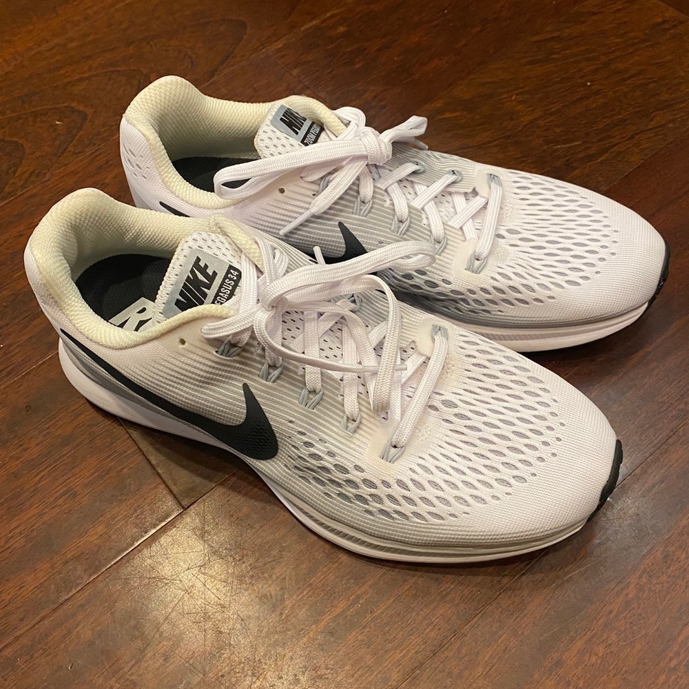 Air Zoom Pegasus 34 White Anthracite Sz 10